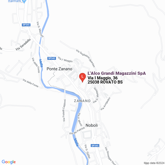 apri la mappa di L‘Alco Grandi Magazzini SpA