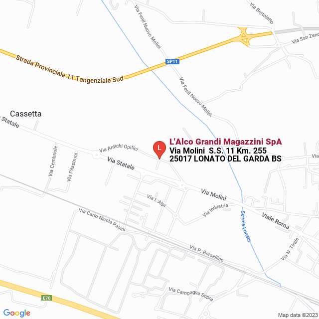 apri la mappa di L‘Alco Grandi Magazzini SpA