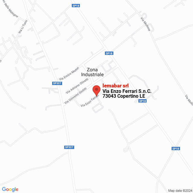 apri la mappa di lemabar srl