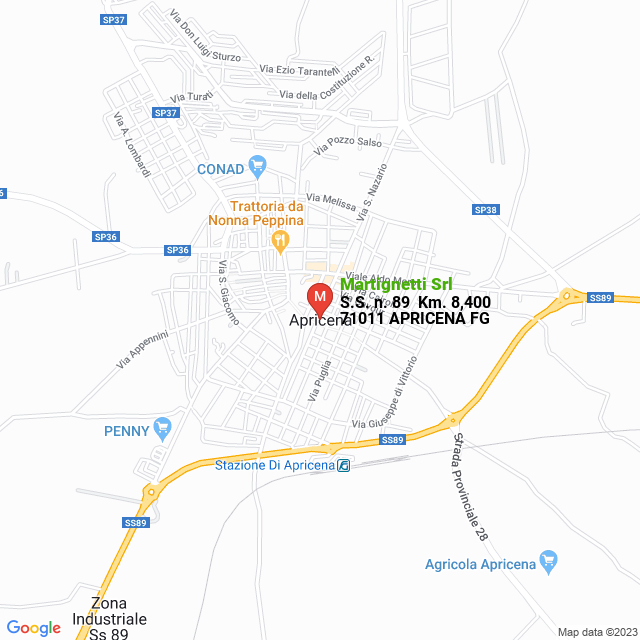 apri la mappa di Martignetti Srl