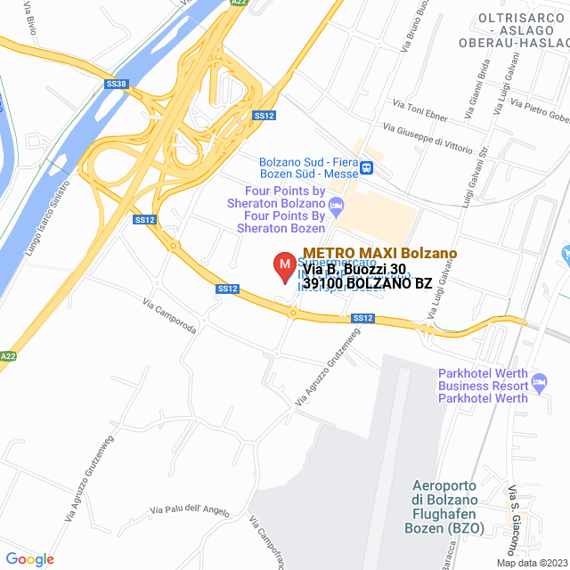 apri la mappa di METRO MAXI Bolzano