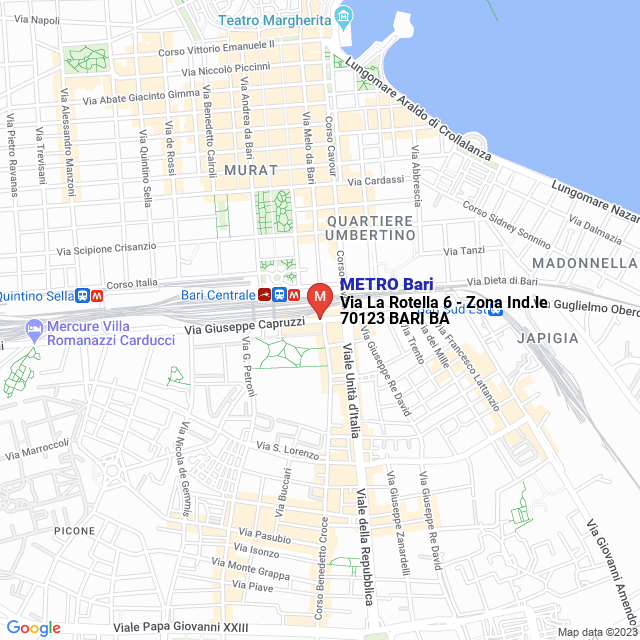 apri la mappa di METRO Bari