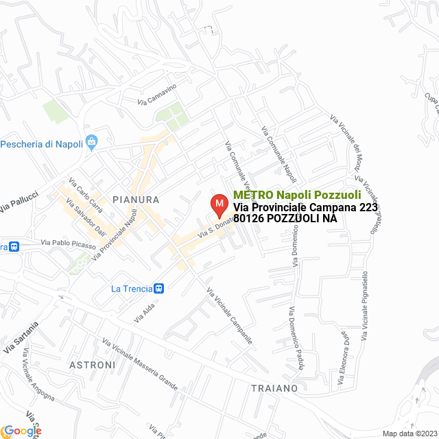 apri la mappa di METRO Napoli Pozzuoli