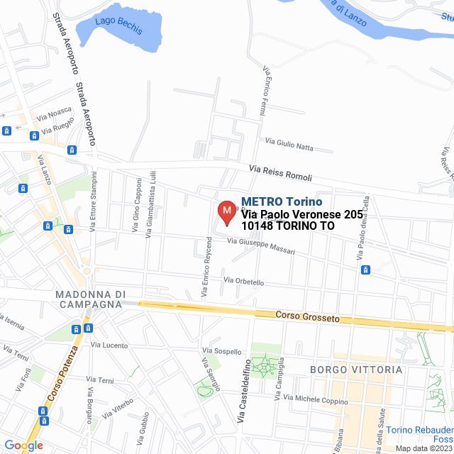 apri la mappa di METRO Torino