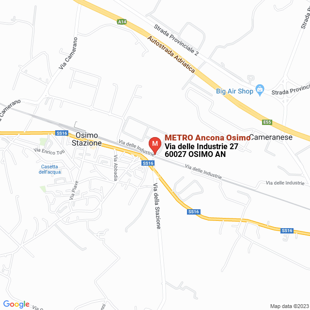 apri la mappa di METRO Ancona Osimo