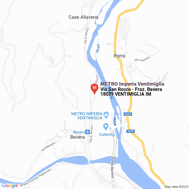 apri la mappa di METRO Imperia Ventimiglia