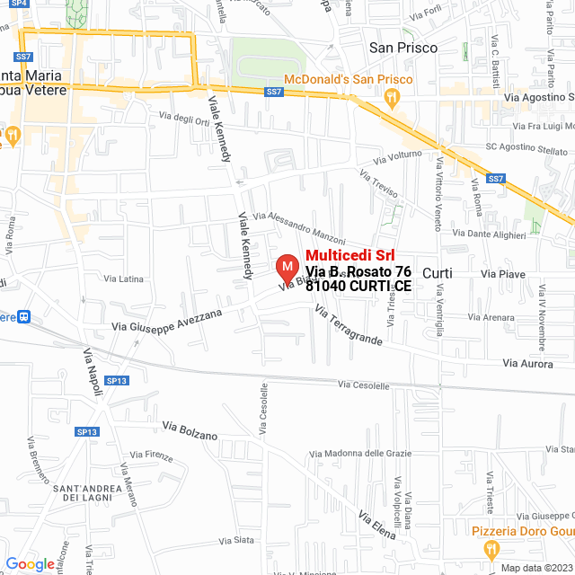 apri la mappa di Multicedi Srl