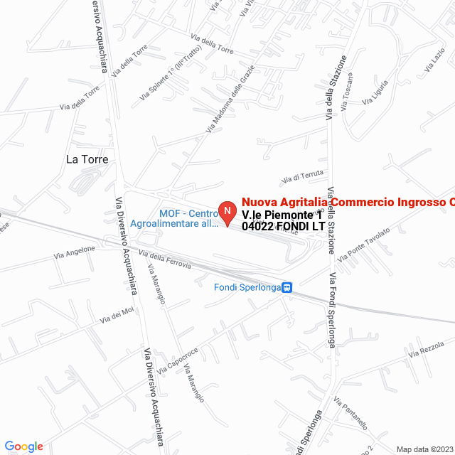 apri la mappa di Nuova Agritalia Commercio Ingrosso Ortofrutticoli Srl