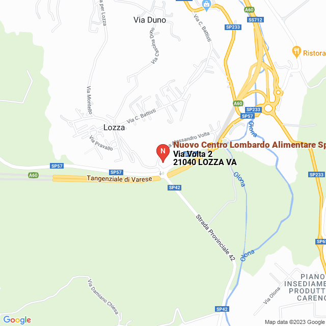 apri la mappa di Nuovo Centro Lombardo Alimentare SpA
