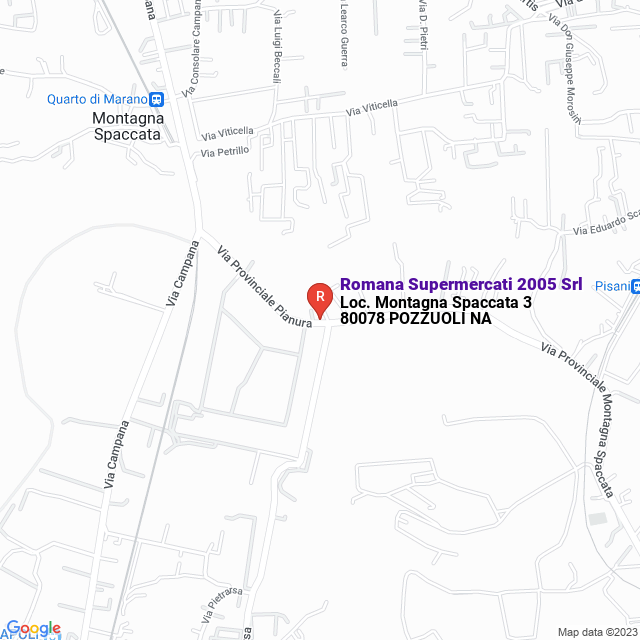 apri la mappa di Romana Supermercati 2005 Srl