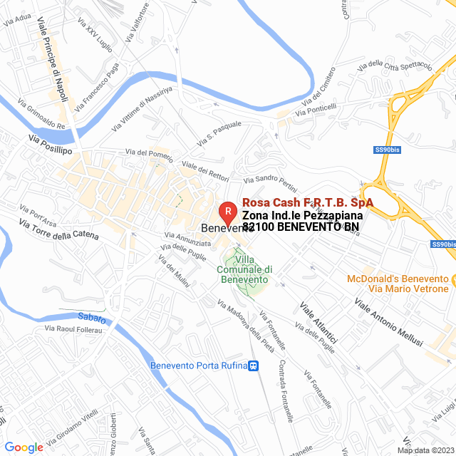 apri la mappa di Rosa Cash F.R.T.B. SpA