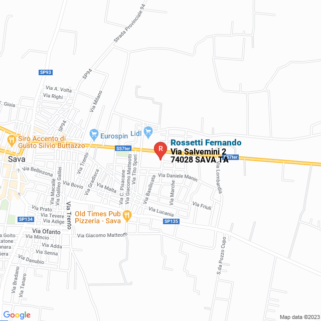 apri la mappa di Rossetti Fernando