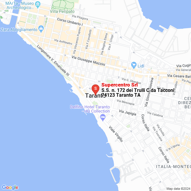 apri la mappa di Supercentro Srl