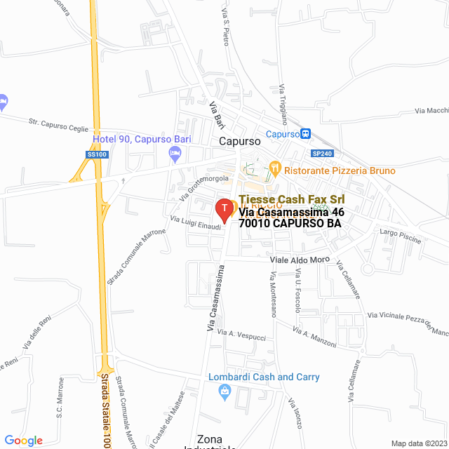 apri la mappa di Tiesse Cash Fax Srl