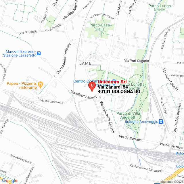apri la mappa di Unicomm Srl