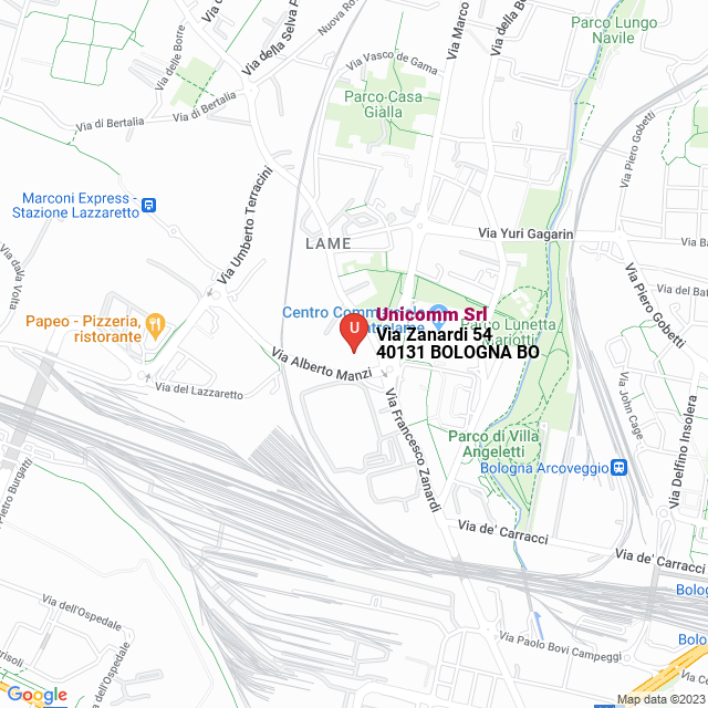 apri la mappa di Unicomm Srl