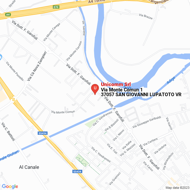 apri la mappa di Unicomm Srl