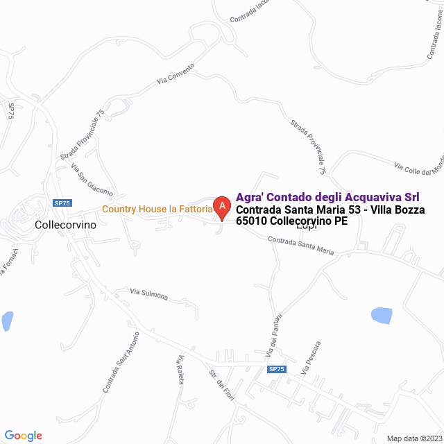 apri la mappa di Agra‘ Contado degli Acquaviva Srl