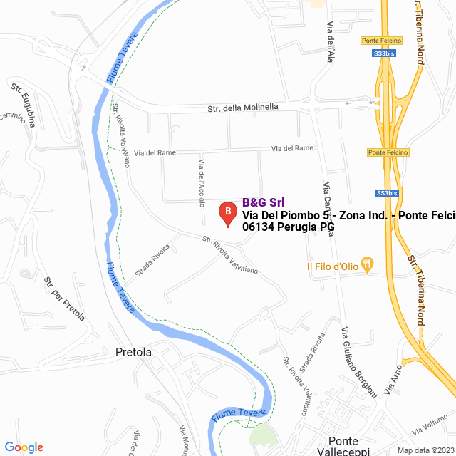 apri la mappa di B&G Srl