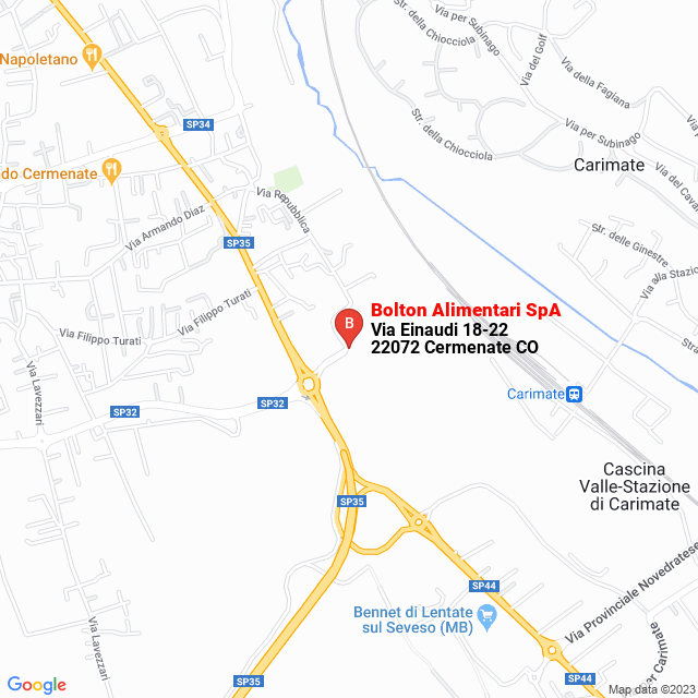 apri la mappa di Bolton Alimentari SpA