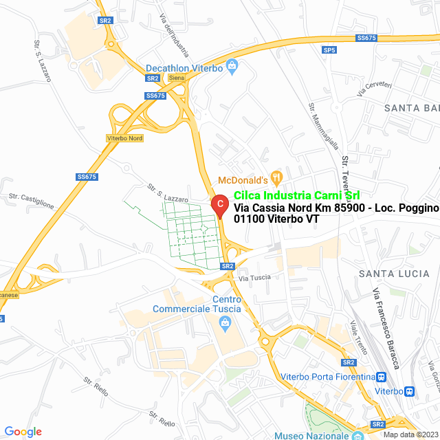 apri la mappa di Cilca Industria Carni Srl