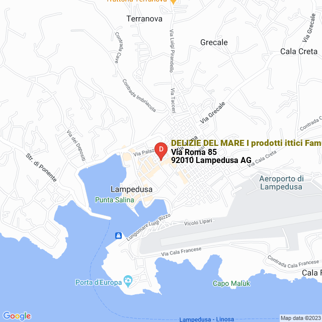 apri la mappa di DELIZIE DEL MARE I prodotti ittici Famularo Sarina