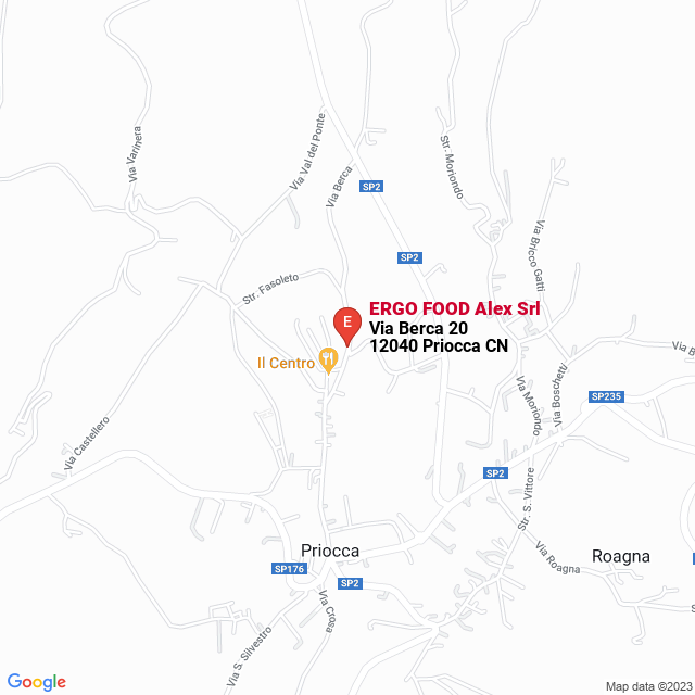apri la mappa di ERGO FOOD Alex Srl