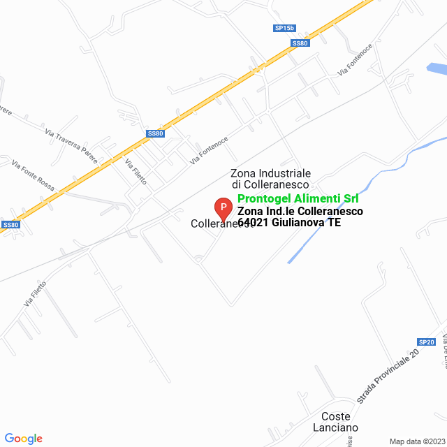 apri la mappa di Prontogel Alimenti Srl