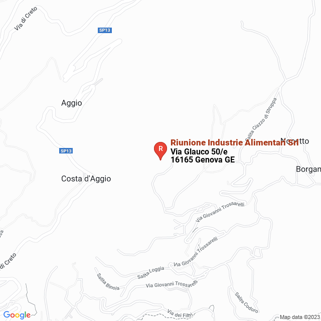 apri la mappa di Riunione Industrie Alimentari Srl