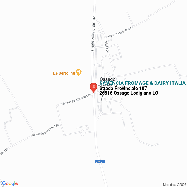 apri la mappa di SAVENCIA FROMAGE & DAIRY ITALIA Già BONGRAIN ITALIA SPA