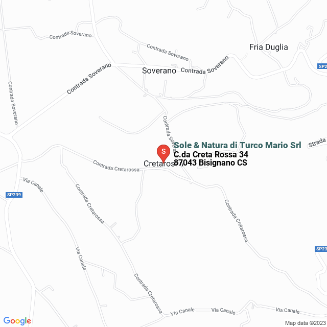 apri la mappa di Sole & Natura di Turco Mario Srl