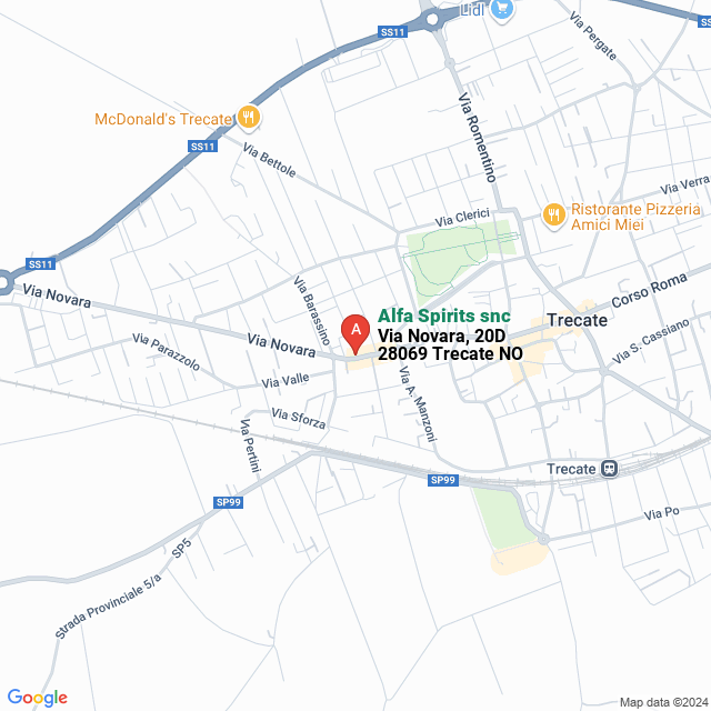 apri la mappa di Alfa Spirits snc