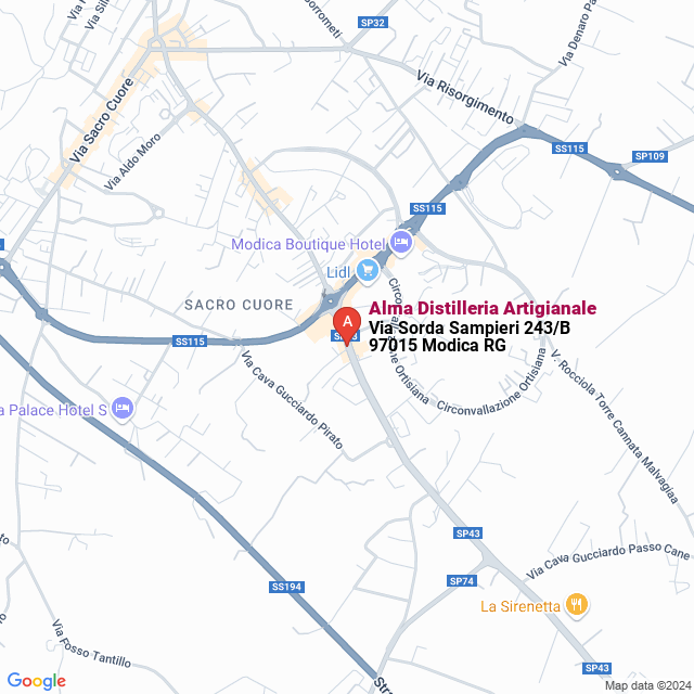 apri la mappa di Alma Distilleria Artigianale