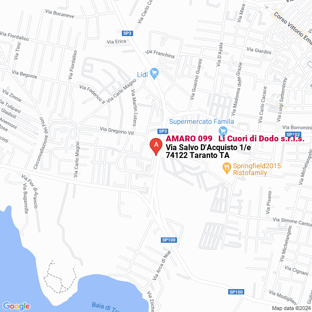 apri la mappa di AMARO 099 - Li Cuori di Dodo s.r.l.s.