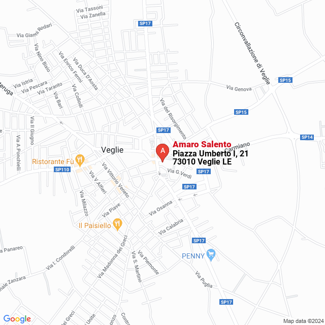apri la mappa di Amaro Salento
