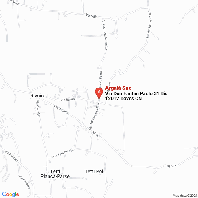 apri la mappa di Argalà Snc