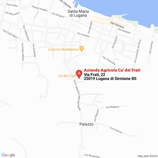 apri la mappa di Azienda Agricola Ca‘ dei Frati