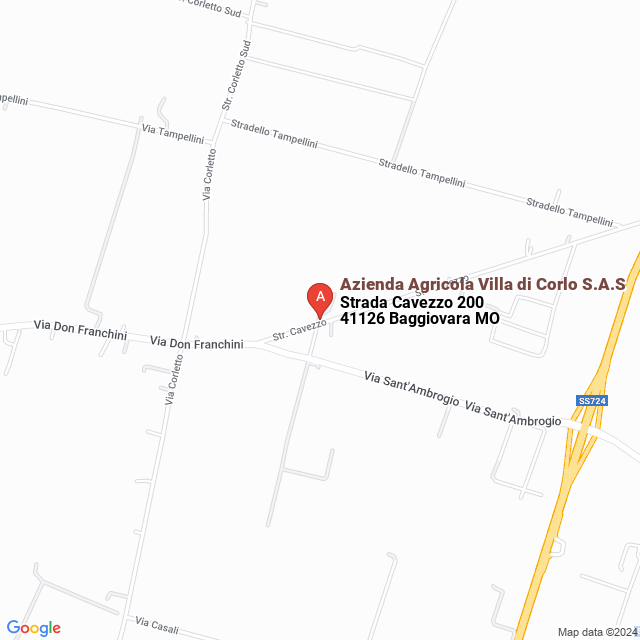 apri la mappa di Azienda Agricola Villa di Corlo S.A.S