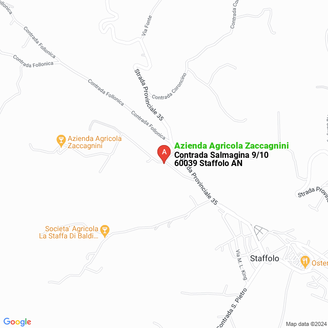 apri la mappa di Azienda Agricola Zaccagnini
