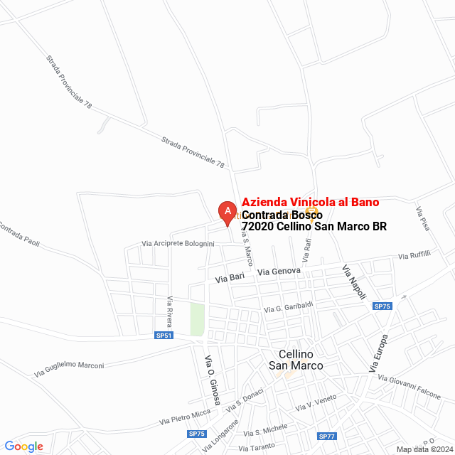 apri la mappa di Azienda Vinicola al Bano