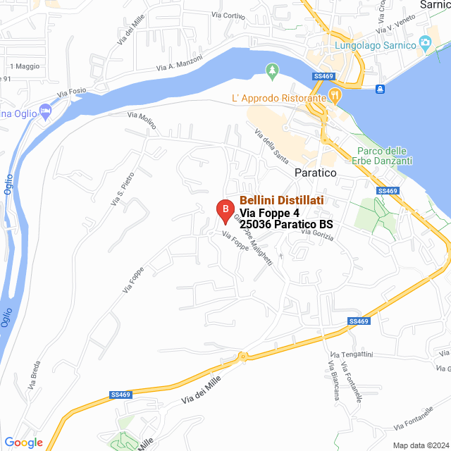 apri la mappa di Bellini Distillati