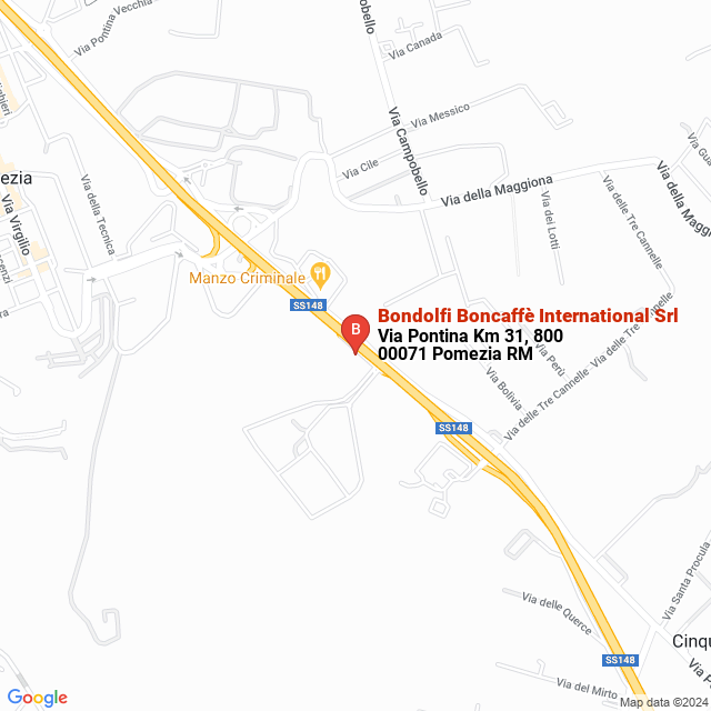 apri la mappa di Bondolfi Boncaffè International Srl