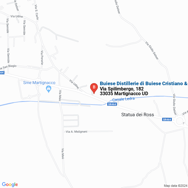 apri la mappa di Buiese Distillerie di Buiese Cristiano & C. Snc