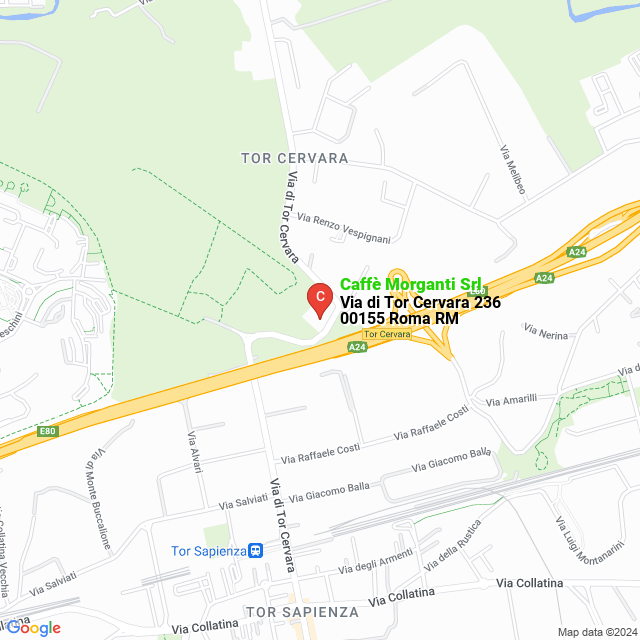apri la mappa di Caffè Morganti Srl
