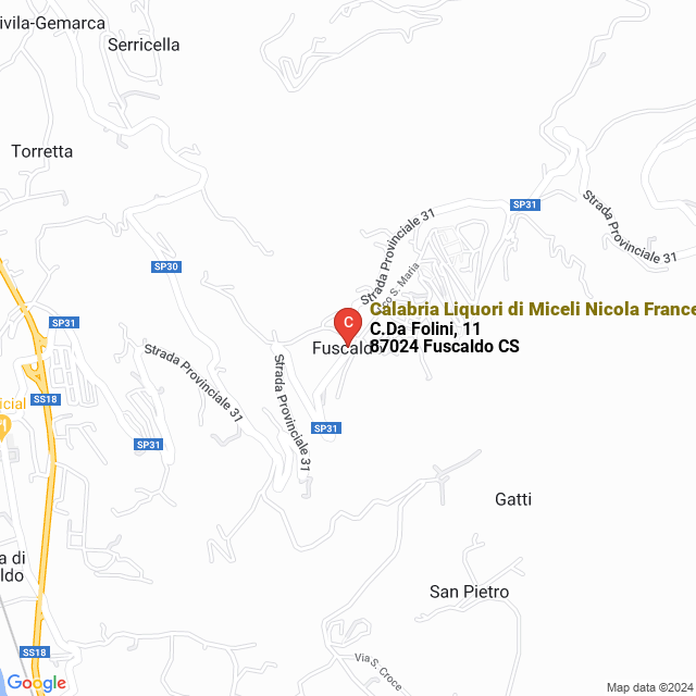 apri la mappa di Calabria Liquori di Miceli Nicola Francesco