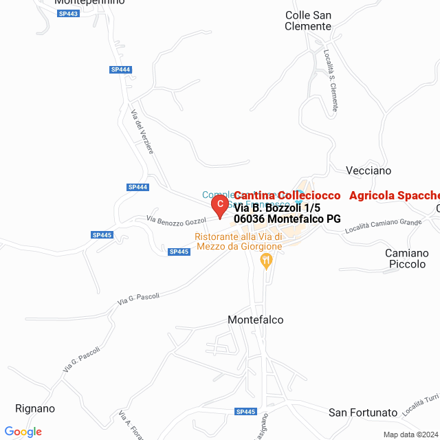 apri la mappa di Cantina Colleciocco - Agricola Spacchetti S.S