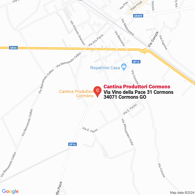 apri la mappa di Cantina Produttori Cormons
