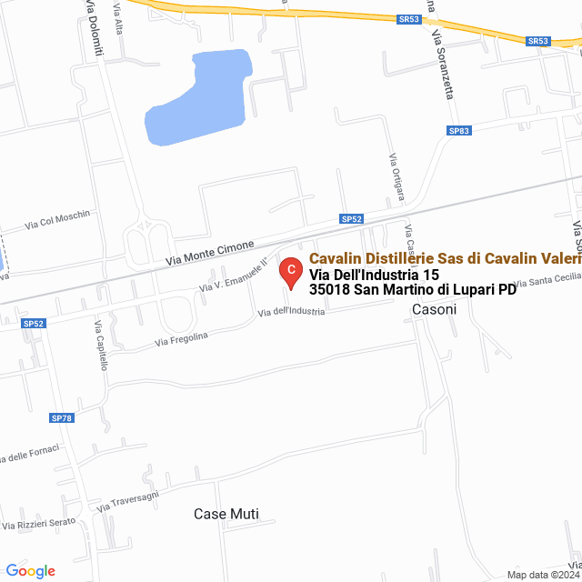 apri la mappa di Cavalin Distillerie Sas di Cavalin Valerio & C.
