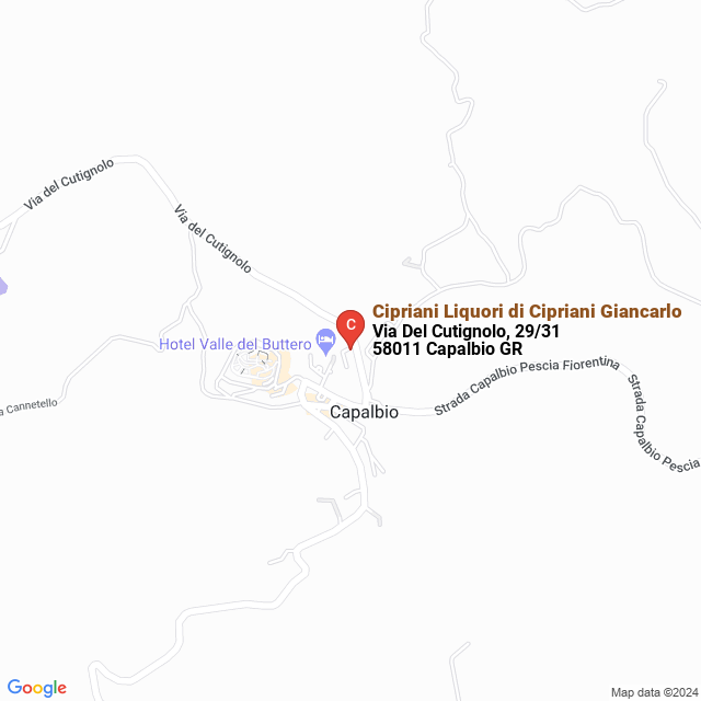 apri la mappa di Cipriani Liquori di Cipriani Giancarlo