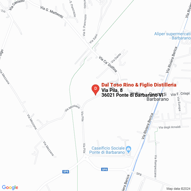 apri la mappa di Dal Toso Rino & Figlio Distilleria